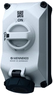 Mennekes - Duo CEE-cont.doos uitschak.baar, bevei. Wcd 16A 4P 7H 500V Ip67