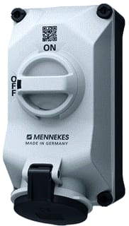 Mennekes - Duo CEE-cont.doos uitschak.baar, bevei. Wcd 32A 4P 5H 690V Ip44