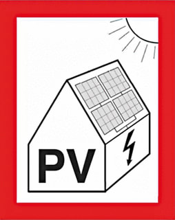 Cimco - Veiligheidspictogram Waarschuwingssymbool Pv