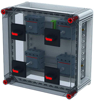 ABB - VMS Schakelaarkast Lastsch Vf33Ho-S4X63/4