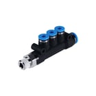 Festo - Fitting met 4 aansluitingen qst3-1/8-6-4