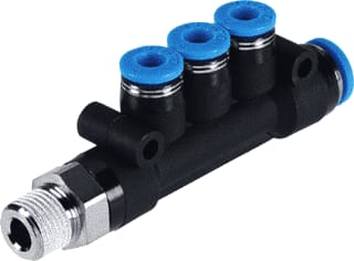 Festo - Fitting met 4 aansluitingen qst3-1/4-8-6