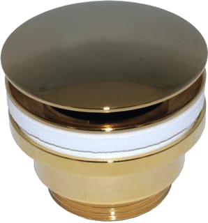De Beer - Click-clack Afvoerplug 5/4X60 Goud