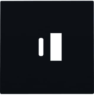 Niko - Pure Bed.element / centr.pl. schakelmat. Afwerkset Dub Usb Lad Zw