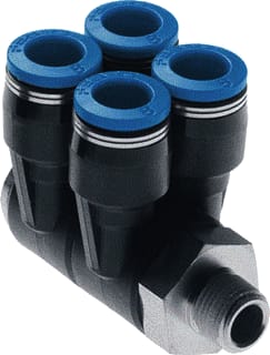 Festo - Fitting met 4 aansluitingen Qslv4-1/4-8