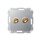 Gira - Systeem 55 Inzetplaat schakelmateriaal inzpl 2x hi-end ls alu 55