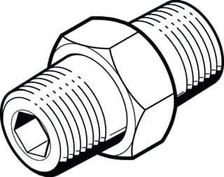 Festo - Fitting met 2 aansluitingen 534154