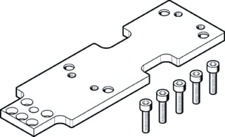 Festo - Accessories for pneumatic cylinder damf-80-fkp