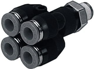 Festo - Fitting met 4 aansluitingen qsq-1/4-4