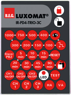 BEG - Luxomat IR-AFST Toebeh./onderdelen bewegingssensor Ir Afstandsbed Pd-Trio-3C