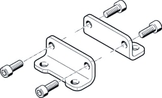 Festo - Accessories for pneumatic cylinder hna-80-r3