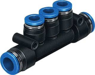 Festo - Fitting met 4 aansluitingen Qst3-8-6