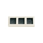 Jung - AS500 Opbouwbak inbouwschakelmateriaal Opbkap+Raam 3V Wit