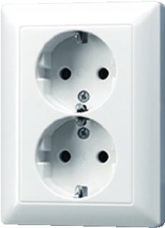Jung - AS500 Wandcontactdoos (WCD schakelmat.) Wcd Ra 2V 1 Wt