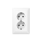 Jung - AS500 Wandcontactdoos (WCD schakelmat.) Wcd Ra 2V As 500 Alpwt