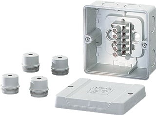 Hensel - D Opbouwdoos wand/plafond kabelds met klemstrk d9025