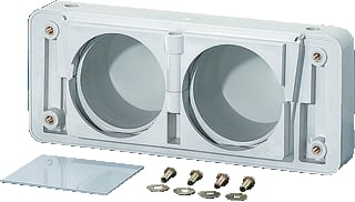 Hensel - Mi-verdelers Toebehoren Invoerplaat sparing kast/lessenaar Aanb Deelb 2X30-72Mm Fp82