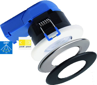 Megaman - TEGO Downlight/spot/schijnwerper Wit 6.5W Dbt 28/40K