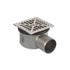 Aquaberg - Business Line HygienicPro Vloerput met 1 aansluiting Rvs Putrst 75Mm 145X145Mm