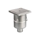 Aquaberg - Business Line Vloerput met 1 aansluiting Rvs Pldksl 75Mm 200X200Mm