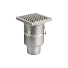 Aquaberg - Business Line Vloerput met 1 aansluiting Rvs Marst 110Mm 200X200Mm