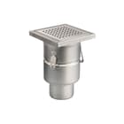 Aquaberg - Business Line Vloerput met 1 aansluiting Rvs Dourst 110Mm 200X200Mm