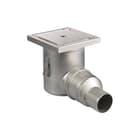 Aquaberg - Business Line Vloerput met 1 aansluiting Rvs Pldksl 75Mm 200X200Mm