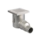 Aquaberg - Business Line Vloerput met 1 aansluiting Rvs Dourst 75Mm 200X200Mm