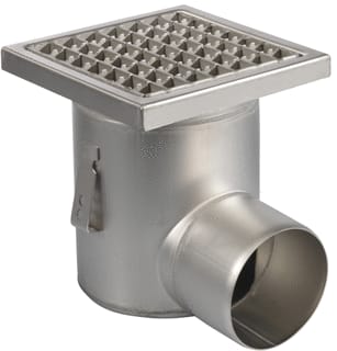 Aquaberg - Business Line Vloerput met 1 aansluiting Rvs Marst 110Mm 200X200Mm