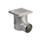 Aquaberg - Business Line Vloerput met 1 aansluiting rvs dourst 110mm 200x200mm