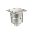 Aquaberg - Business Line Vloerput met 1 aansluiting Rvs Pldksl 110Mm 300X300Mm