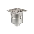 Aquaberg - Business Line HygienicPro Vloerput met 1 aansluiting Rvs Putrst 110Mm 300X300Mm