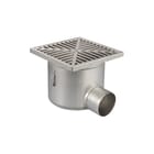 Aquaberg - Business Line HygienicPro Vloerput met 1 aansluiting Rvs Putrst 110Mm 300X300Mm
