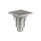 Aquaberg - Business Line Vloerput met 1 aansluiting Rvs Marst 110Mm 300X300Mm