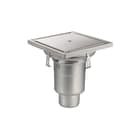 Aquaberg - Business Line Vloerput met 1 aansluiting rvs pldksl 110mm 300x300mm