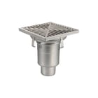 Aquaberg - Business Line HygienicPro Vloerput met 1 aansluiting Rvs Putrst 110Mm 300X300Mm