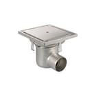 Aquaberg - Business Line Vloerput met 1 aansluiting rvs pldksl 110mm 300x300mm