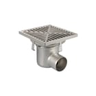 Aquaberg - Business Line HygienicPro Vloerput met 1 aansluiting rvs putrst 110mm 300x300mm