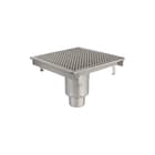 Aquaberg - Business Line Vloerput met 1 aansluiting Rvs Marst Keukg 400X400Mm