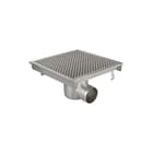 Aquaberg - Business Line Vloerput met 1 aansluiting Rvs Marst Keukg 400X400Mm