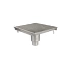 Aquaberg - Business Line Vloerput met 1 aansluiting Rvs Marst Keukg 500X500Mm