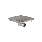 Aquaberg - Business Line Vloerput met 1 aansluiting Rvs Marst Keukg 500X500Mm
