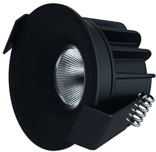 Interlight - Camicro Downlight/spot/schijnwerper Dim 4W Zwart