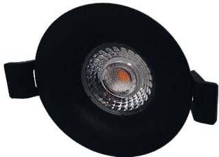 Interlight - Camini Downlight/spot/schijnwerper Dim 8W Zwart