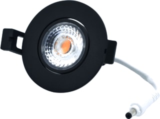 Interlight - Camini Downlight/spot/schijnwerper Rond Dim 8W Zw