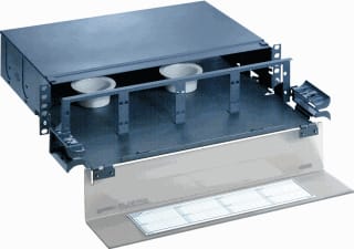 Panduit - Glasvezel lasbox fiber drawer 2he zw