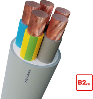 Nexans - Voedingskabel v/a 1 kV vaste aanleg ALSECURE YMZ1K SS B2CA MT