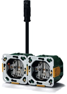 Technische Unie - Hollewanddoos met schakelmateriaal Gira 2V Wcd Rd Hv Att