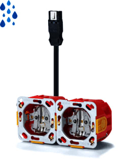 Technische Unie - GIRA 2V WCD MIDI IP44 BW ATT