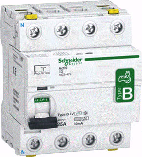 Schneider Electric - Aardlekschakelaar Acti9 Iid 4P 25A 30Ma B Ev